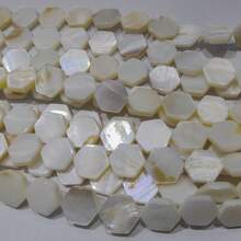 1pc Versatile Handmade DIY Shell, Mother Of Pearl, Asymmetrical Moon, Diamond, Hexagon, Small Fish Beaded Bracelet/Necklace Accessory, Random Pattern & Color - Multicolor - View 13