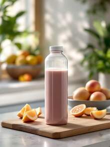 Tendencia10 Botellas De Plastico Reutilizable Bebidas Jugo 250 Ml Botella Transparente Para Jugos Tapa Blanca 250 MlCalidad premium - Botella Transparente Para Jugos Tapa Blanca 250 Ml - Ver 7