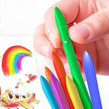 ELE-GATE Paquete de 12 Crayolas Plásticas Triangulares - Multicolor - Ver 3