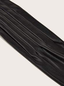 1pc Plus Size Black Waist Cincher Belt, Elegant Match For Evening Gown, Formal Dress, Wedding, Party, Gift Summer, School Fall, Autumn, Halloween - 黑色 - 查看 7