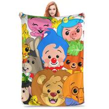 Clown Plims Blanket Lightweight Flannel Sofa Throw Blanket For Couch Bedding Outdoor Throws Bedspread Quilt3.Jpg - 白色 - 查看 1