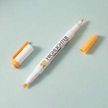 10pcs/Set Assorted Fluorescent Highlighter Pens, Dual-Tip Multi-Purpose Markers, Back To School