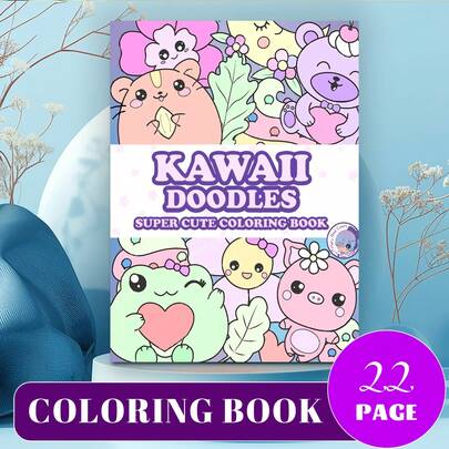 The New Product Is Selling Very Well!! (Upgraded Luxury Edition, Thick Paper, 28.5 * 20.5cm) "Cute Graffiti Coloring Book", Suitable For Couples And Families, Suitable For Parties, Valentine's Day Birthdays, And Other Holidays. Painting And Study Supplies, 22 Pages, Books, Coloring Books, Study Supplies, School, Christmas, Halloween, Birthdays, Back To School Gifts, Coloring Books