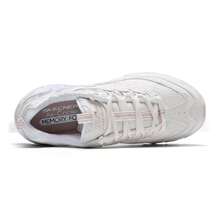 Skechers Giày thể thao nữ DLITES thoải mái, giày đi làm hàng ngày, giày thể thao đế dày kiểu retro 150530-NTLB - Màu tự nhiên/xanh nhạt - Xem 4