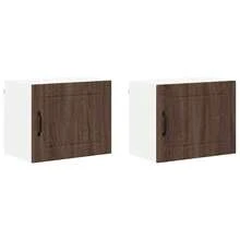 vidaXL Armario de cocina 2 piezas Chêne brun 50 x 31 x 40 cm - Marrón - Ver 1