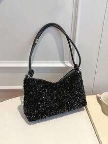 时尚亮片手提包，多功能单肩包，完美的情人节礼物 - 彩色 - 查看 6