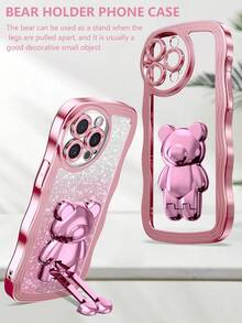 Luxury Electroplated Phone Case With Wave Pattern, Shock-Proof, Dust-Proof, Thick Edges, Compatible With Apple 17 Pro Max, Galaxy S24 Ultra/S24 Plus/S24, S23 Ultra/S23 Plus/S23, S22 Ultra/S22 Plus/S22, S21 Ultra/S21 Plus/S21 FE, S20 Ultra/S20 Plus/S20 FE, OPPO A5x/C1 2 3 4 5 6 7 8 9, OPPO 9 8 7 6 5 4 3 2 1 - Pink - View 2