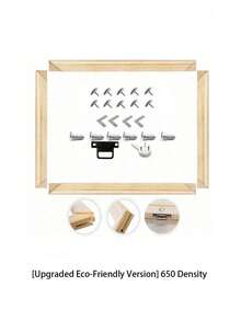 一套DIY木框套装，尺寸40*60厘米/15.75*23.62英寸，可选尺寸：30x40厘米、25x35厘米、35x55厘米、35x45厘米、40x50厘米，松木制成，适用于油画、墙面艺术、钻石画、绘画练习等。