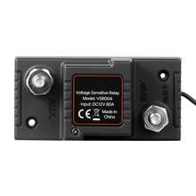 Doppelbatterie Trennrelais Kit, 12 V, 80 A, VSR-spannungsempfindliches Relais mit Voltmeter, LCD-Bildschirm, Batterie-Trennschalter, kompatibel mit Blei-Säure-Batterien, für UTV, ATV - Set: Blei-Säurebatterie 12 V 80 A mit LCD-Anzeige, 60 cm Kabel (6 AWG) - Übersicht 9