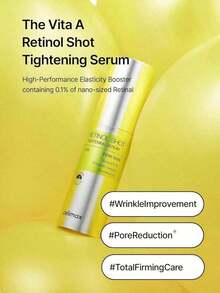 Celimax The Vita A Retinol Shot Tightening Serum |     With Pure Vitamin A Retinol, Peptide, Pore Minimizer, Wrinkles & Fine Lines, Firmer Skin, Anti-Aging, Skin Smoothing 30ml AGKC - Green Liquid - View 5