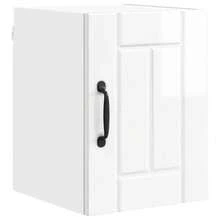 vidaXL Armoire de cuisine Blanc brillant 30 x 31 x 40 cm - Blanc - Voir 1
