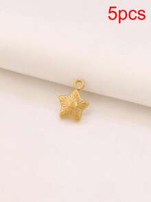 5pcs Stainless Steel Mini Star Sun Pendant 18K Gold Plated Charms Pendant For DIY Jewelry Making Supplies Accessories - Pendants - View 11