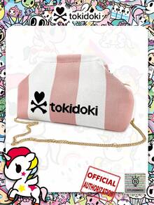 [Tokidoki]IP Cartoon Pattern Clasp Design Crossbody Bag, Detachable Chain Clutch, Cosmetic & Daily Essentials Organizer, Party & Evening Bag, Suitable For Shopping, Party, Holiday Gift For Friends - Multicolor - View 9