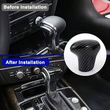 碳纤维纹理ABS材质换挡杆球头套，适用于奥迪A4 B8、A5、A6、C7、S7、Q5、Q7（2011-2016款） - 碳纖維 - 查看 5