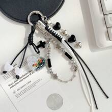 Creative New Bag Pendant, Personalized Woven Backpack Charm, Cross Shaped Phone Chain Keychain - Holiday Gift, Birthday Gift, Perfect Gift - Multicolor - View 2