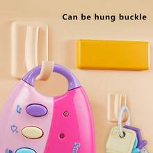 趣味玩具车钥匙和婴儿车钥匙玩具，益智便携遥控钥匙玩具，适合婴幼儿 - 带灯光和声音的早教玩具，完美的万圣节/圣诞节/生日/新年/节日礼物 - 彩色 - 查看 8