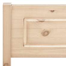 vidaXL Cadre de lit sans matelas bois de pin massif 120x200 cm - Tabac - Voir 5