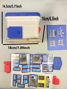 Convenience Store, Cafe, Dessert Shop, Burger Shop And Other Themed Scenes Including: Piggy Bank, Savings Cabinet, Children's ATM Cash Box, Creative Coin/Bill Storage Box, Kindergarten Children's Birthday Gift Toys - Multicolor - View 14
