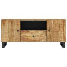 vidaXL Mueble TV 105x33,5x46 cm, mueble de madera y estructura de ingeniería - Marrón - Ver 4