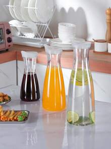 1pc Water Bottle, Specifically Designed For Storing Beverages Such As Soda, Water, Iced Tea, Juice, And Milk, Perfect For Home Use, Restaurants, And Bars. - Multicolor - View 4