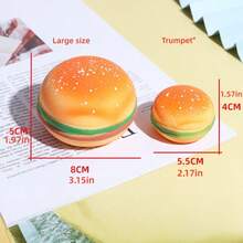 1/2pcs,Simulation Hamburger Stress-Relieving Toys, Fingertip Toys, Stress-Relieving Toys For Teenagers, Creative And Interesting Toys,TRP Stress-Relieving And Venting Gifts, Essential For Relieving Study Pressure, Office Entertainment And Stress Relief, Back-To-School Season Gifts, Portable, And Festival Gifts For Friends - Multicolor - View 9