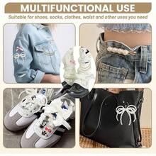 60PCS Shoe Charms Sneakers, Bling Sneaker Charms With Pearl Brooches And Safety Pins Buttons Lobster Clasp Pendant Shoelace Sock Clothes Bag Hat Decor Accessories Women - 1套 - 查看 7