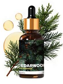 EMBRACEX. Minyak Esensial Cedarwood 30ml, Minyak Esensial Premium, Cocok untuk Diffuser, Aromaterapi, Pembuatan Lilin dan Sabun, Hadiah Pewangi - minyak esensial kayu cedar - View 2