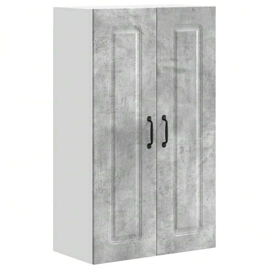vidaXL Armario de cocina Kalmar gris beton 60 x 31 x 100 cm - Gris - Ver 1
