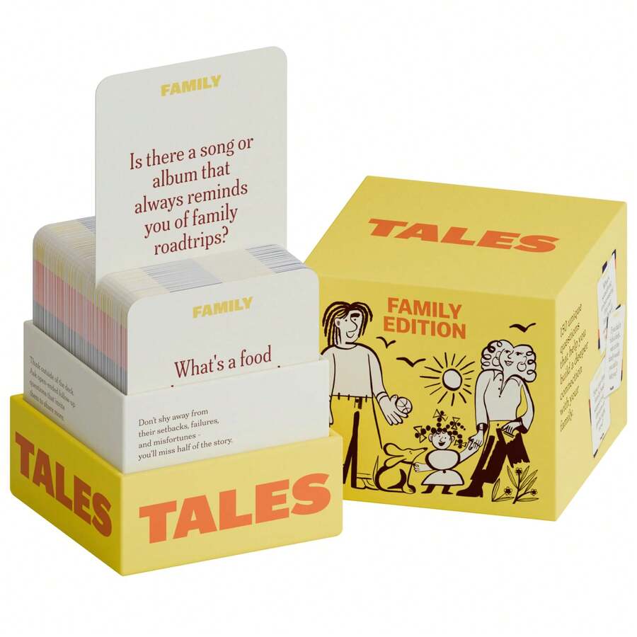 1本“TALES 150”情侣及家庭版对话开场白，适合成人及青少年，可用于家庭游戏、聚会、游戏之夜、礼物赠送、节日及派对，提供有意义的沟通技巧。 - 彩色 - 查看 1