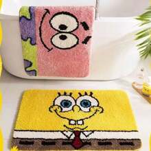 1pc SpongeBob Squarepants Themed Rug/Mat, Quick Dry & Dirt Resistant, Suitable For Bathroom, Bedroom, Kitchen - Multicolor - View 4