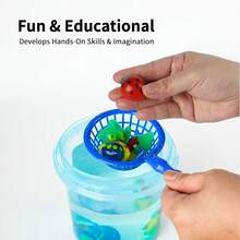 1 juego de Set de Elfo de Agua Mágica, Bebé de Agua de Hada, incluye 4 frascos de 50 ml de agua mágica, caja de almacenamiento, 3 moldes 3D, adecuado para regalos de Navidad, Halloween, cumpleaños, regalos para fiestas, set de bricolaje de arte y manualidades