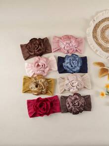 1pc Baby Girl Valentine's Day Floral Headband, Perfect Gift - Multicolor - View 2