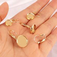 10pcs Stainless Steel Ear Hook Findings Earrings Clasps French Hook Welded Round Basin Earring For DIY Jewelry Making Supplies - 10 #Ear Hooks - View 7