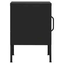 vidaXL Comodino Noir 35x35x51 cm Acciaio - nero - Visualizzare 6