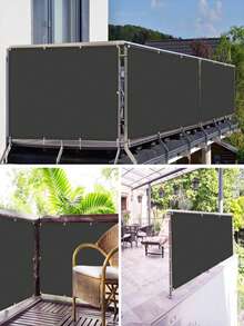 Opaque Privacy Screen Cover, UV Protection Fence Curtain For Apartment Balcony, Outdoor Patio, Platform, Porch