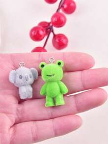 10pcs Penguin Resin Pendant Earrings Necklace Accessories DIY Jewelry Findings