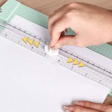 A4 Paper Cutter, Portable Plastic Paper Cutter, Mini Photo Cutting Tool, Manual Desktop Sliding Paper Cutting Blade, Back To School, Stationery