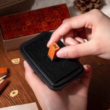 【4款可选】70件/盒木质印章套装，包含大小写字母和数字符号，DIY创意文具，手工礼品 - 均碼 - 查看 4