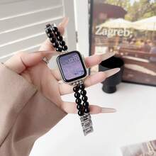 Adjustable Beaded Watch Band Compatible With Apple Watch Ultra 3/2/1 & Series 11 10 9 8 7 6 5 4 3 2 1, 38mm 40mm 41mm 42mm 44mm 45mm 46mm 49mm, Natural Stone Bracelet Strap For Women Jewelry Style - Multicolor - View 11