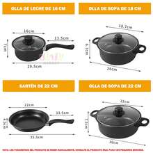 Cookware Sets - الأسود - مشاهدة 2