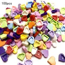 100pcs MOC 39739 Tile Round 1x1 Heart Building Blocks Sets Love Peach Compatible With Educational Creative Kids Children Toys