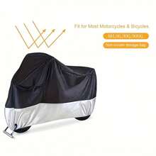 All-Season Waterproof Motorcycle Cover - UV Protection, Rain/Snow/Dust Resistant, Lock Hole, Universal Fit - Multicolor - View 6