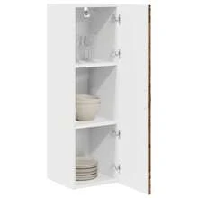 vidaXL Armadio da cucina con étagère Bois ancien 30 x 31 x 100 cm - Castano - Visualizzare 3