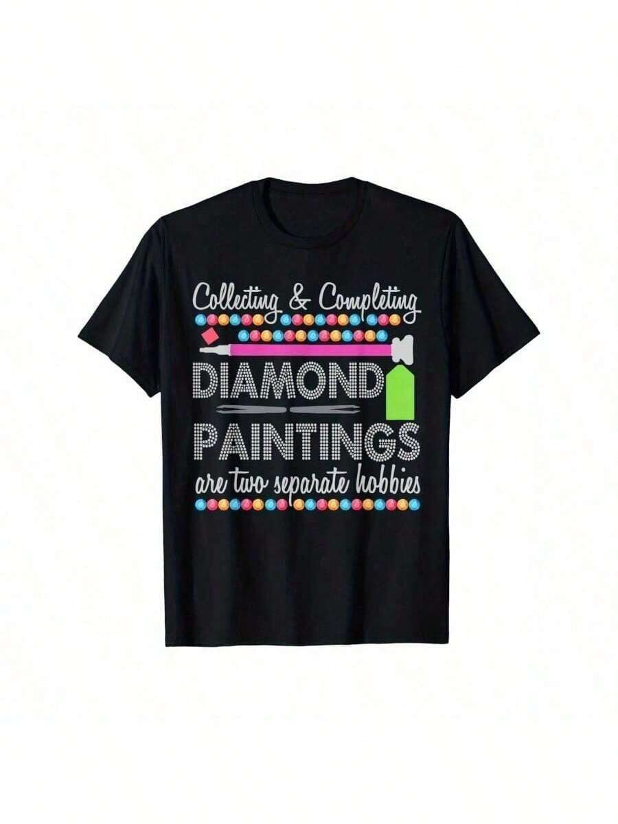 Diamond Painting T-Shirts To Collect And Complete - 黑色 - 查看 1