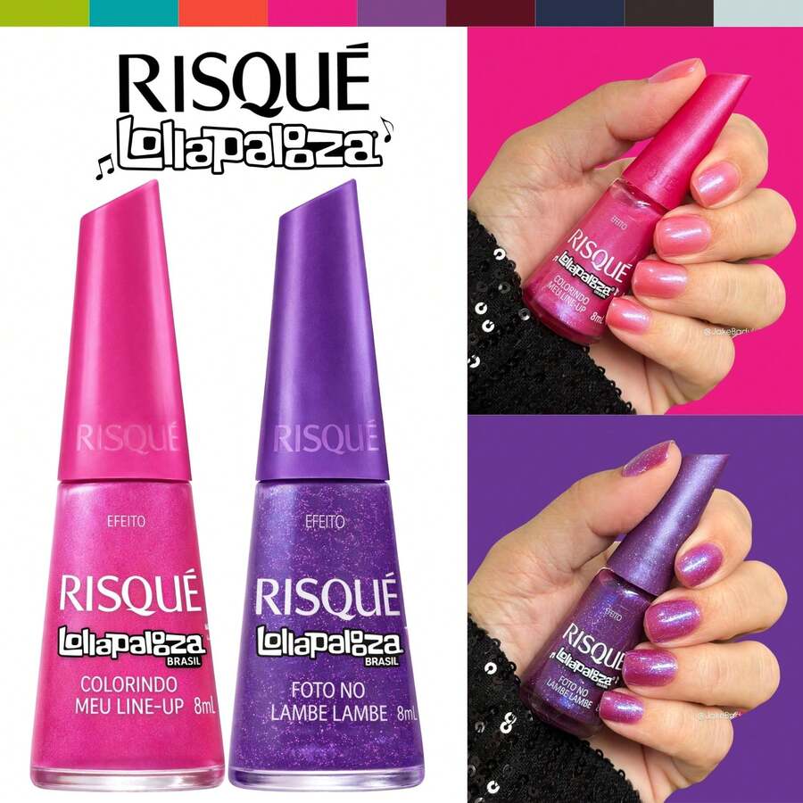 Risqué Lollapalooza Nail Polish Kit, 3 Colors, New Risqué Nail Polish Collection, Wholesale - 2 Colors - View 1