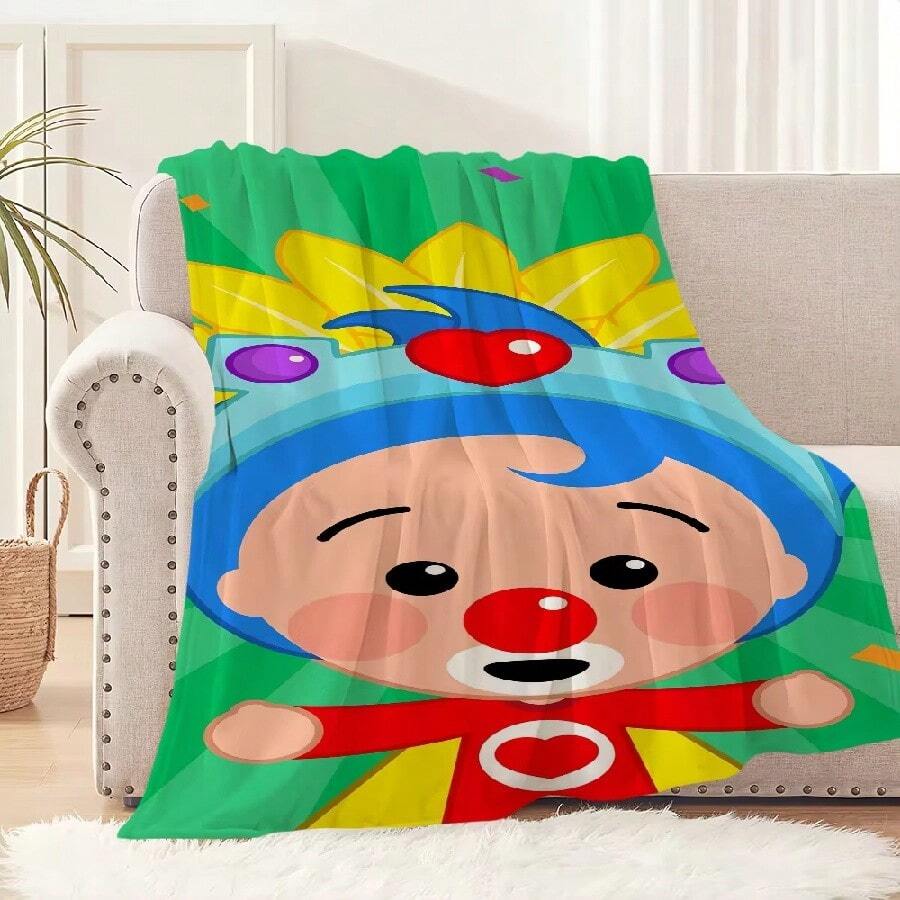 Cartoon P-Plim Plim Cute Blanket Plush Nap Sofa Rug For Living Room Warm Office Bedroom Birthday Home Travel Gifts3.Jpg - 白色 - 查看 1