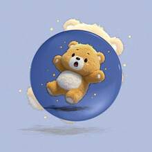 1枚2.28英寸（5.8厘米）可爱泰迪熊胸针/别针，适合别在夹克、帽子、包包和背包上。这款迷人可爱的胸针/别针，精致小巧，采用黄色泰迪熊设计，金属材质，男女皆宜，是夹克、帽子和背包的绝佳收藏品。 - 彩色 - 查看 5