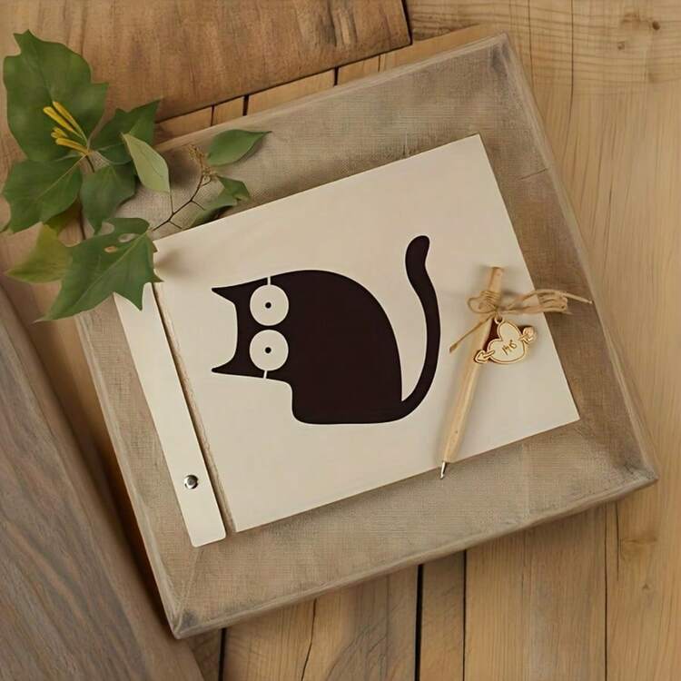 猫のペイントステンシル 6枚セット - 6x6インチ大サイズ DIY猫柄