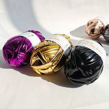 1 pieza de cinta metálica brillante, material de tejido de cuero sintético suave hecho a mano, suministros de alta gama para la fabricación de bolsos - Azul Marino - Ver 4