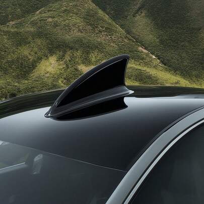 1/5/10件套涡流发生器和鲨鱼鳍扩散器空气动力学套件，适用于大多数轿车和SUV车顶，扰流板组合（黑色/碳纤维版），车辆下压力系统改装外饰配件